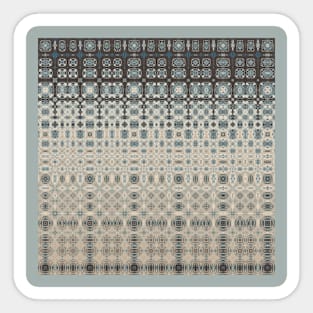 Beige square Pattern Sticker